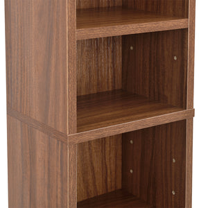 CD Regal Tynset 175x20x20 cm mit 12 Fächern [en.casa]