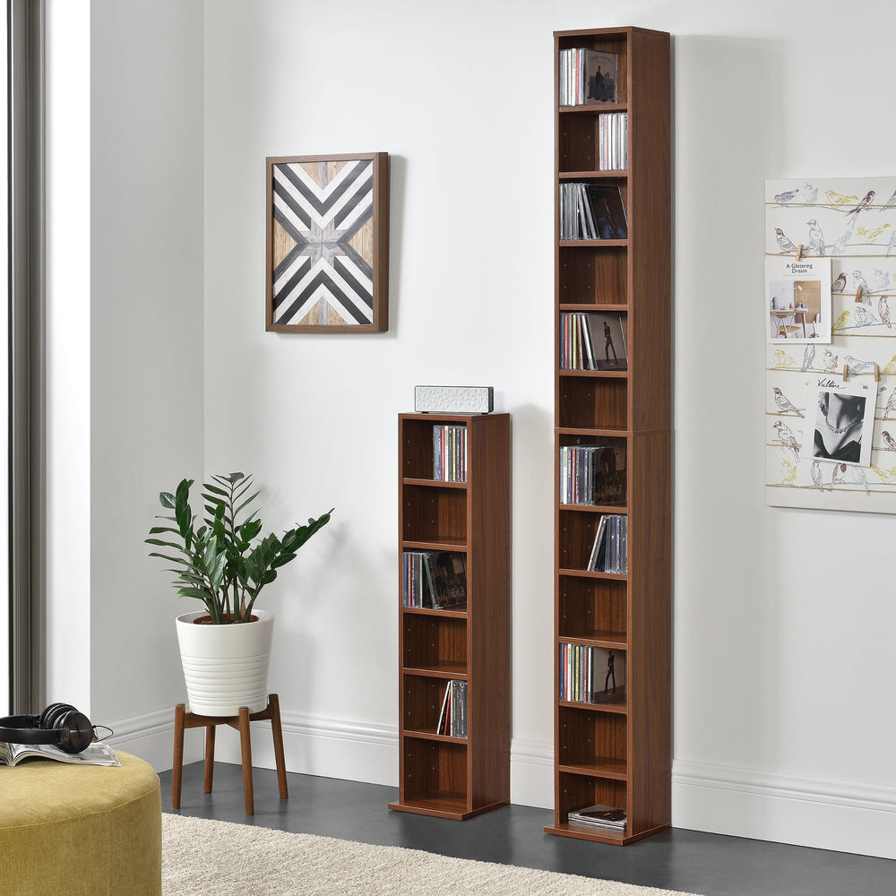 CD Regal Tynset 175x20x20 cm mit 12 Fächern [en.casa] - premiumXL