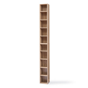 Scaffale a Colonna Tynset con 10 Scomparti per CD DVD 187x20x17 cm [en.casa]