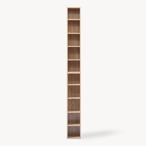 Scaffale a Colonna Tynset con 10 Scomparti per CD DVD 187x20x17 cm [en.casa]