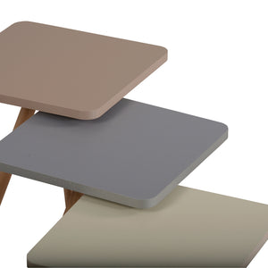 Satztisch Hobro im 3er Set Quadratisch 49x34x34 cm [en.casa]