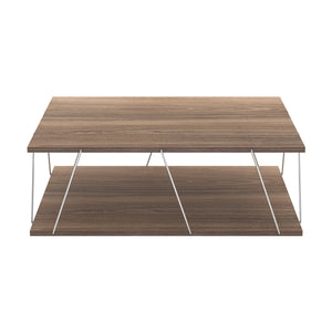 Tavolino da Salotto Tavolino Basso da Caffè 91 x 62 x 30 cm Tavolino Rettangolare con 2 Piani di Appoggio - Vari Colori [en.casa]