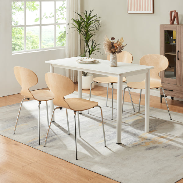 Set Kil di 4 Sedie Impilabili da Sala Pranzo - Vari Colori [en.casa]