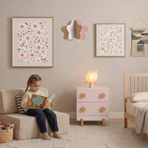 Comodino per bambini Vaarentaa 47x40x35 cm [en.casa]