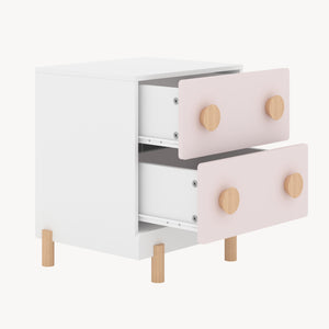 Comodino per bambini Vaarentaa 47x40x35 cm [en.casa]