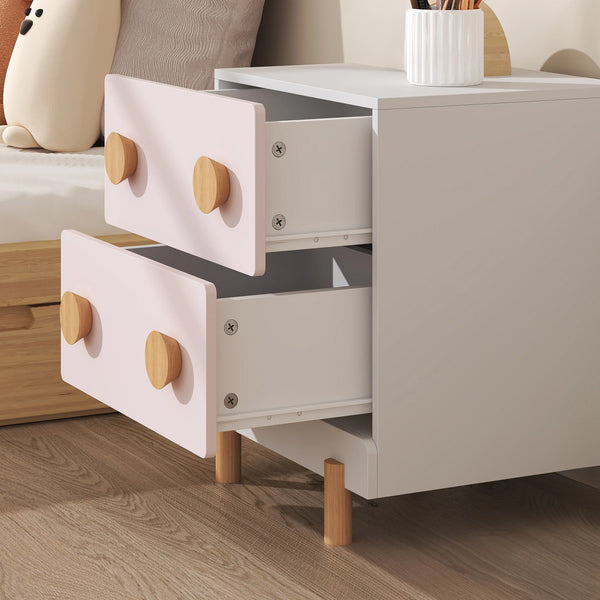 Comodino per bambini Vaarentaa 47x40x35 cm [en.casa]