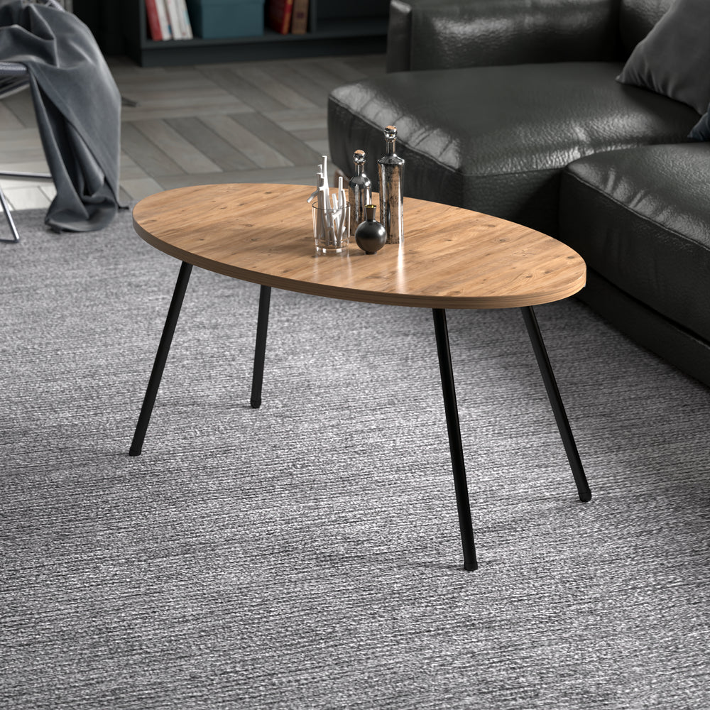 Tavolino Skærbæk 43 x 90 x 50 cm in diversi colori [en.casa] - premiumXL