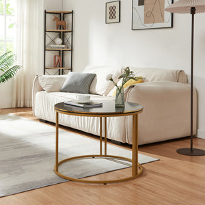 Table basse Aulum ronde 50 x 70 cm [en.casa]