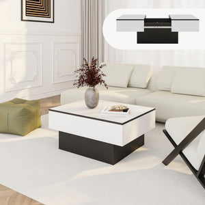 Table basse extensible Lens 80 x 60 x 36 cm [en.casa] 