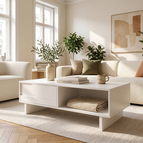 Table basse Katanshumn avec rangement 110x55x39 cm [en.casa]