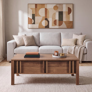 Couchtisch Kilmandar mit Liftfunktion 105x59x40/53 cm Walnussoptik [en.casa]