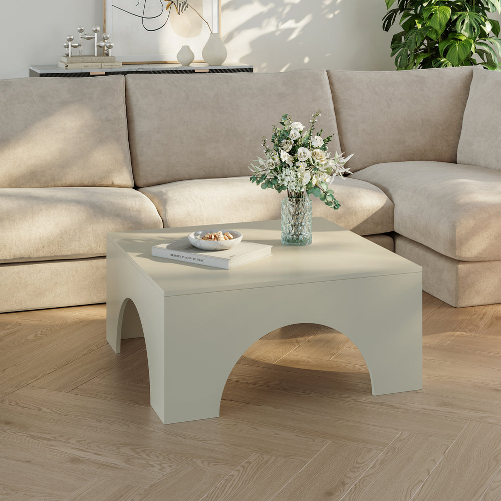 Tavolino da Salotto Vivatka con Piano Quadrato 80 x 80 x 37 cm - Vari Colori [en.casa] 