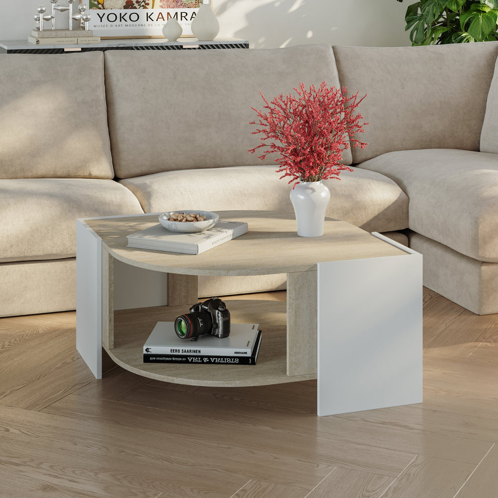 Table basse Klipsari 75 x 75 x 40 cm [en.casa]