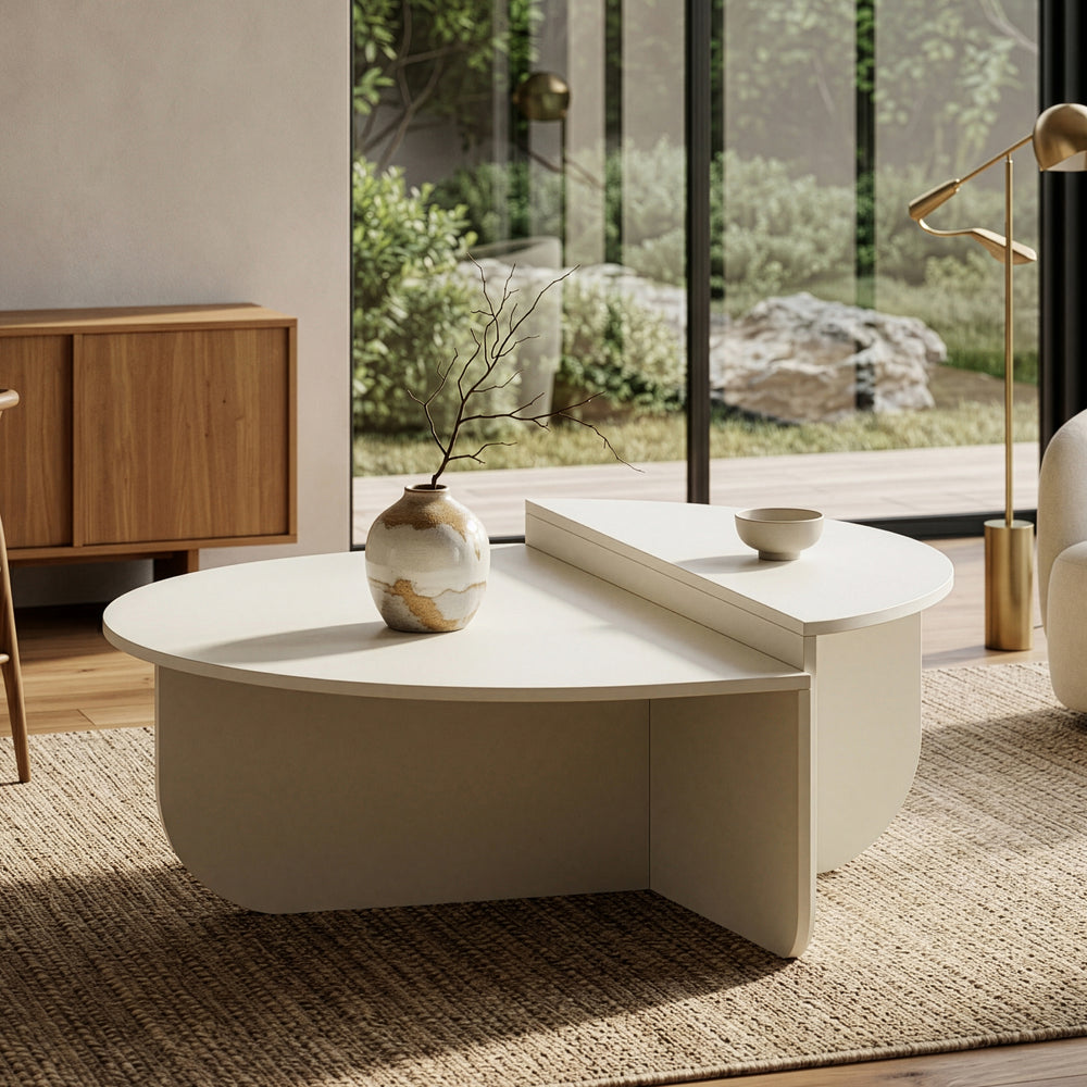 Table basse Tondesdaslo 90 x 90 x 35 cm [en.casa]