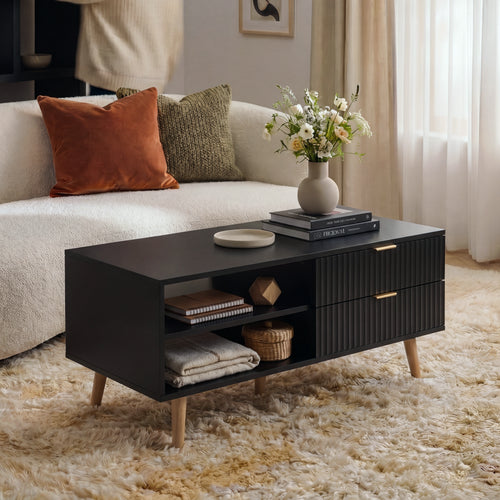 Couchtisch Nand mit 2 Schubladen [en.casa]