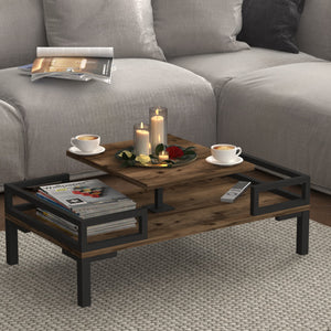 Table basse Hultsfred 90x50x34,5cm en différentes couleurs [en.casa] - premiumXL