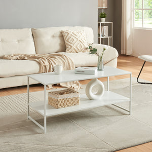 Table basse Ruokolahti acier 102x43x46cm [en.casa] - premiumXL