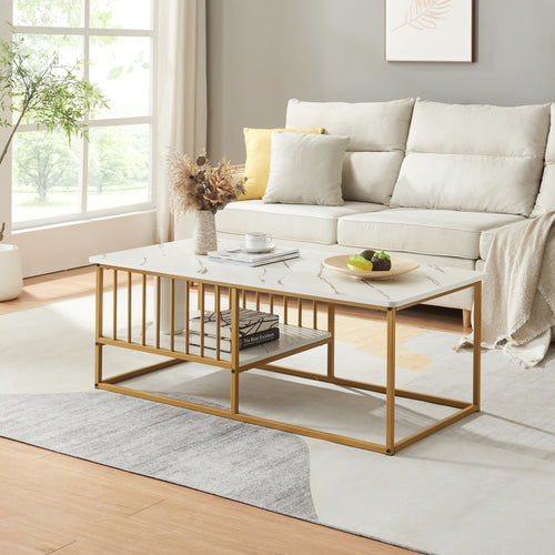 Table basse Raukurg 120 x 60 x 42 cm [en.casa]