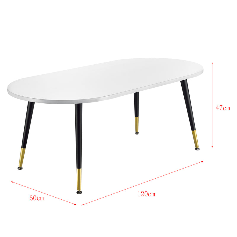 Croquis coté Table Basse Fontana 47 x 120 x 60 cm Plusieurs couleurs [en.casa]