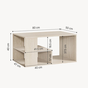 Table basse Antaa 80 x 50 x 40 cm [en.casa] 