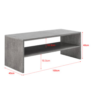 Table Basse de Salon Trier  100 x 40 x 40 cm Plusieurs Couleurs [en.casa]