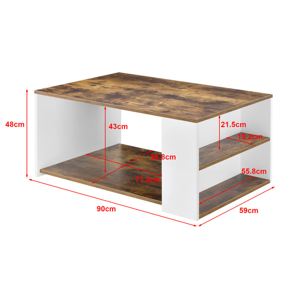 Couchtisch Filipstad 43x71x56 cm versch. Farben en.casa