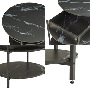 Table basse Kandas avec surface relevable [en.casa]