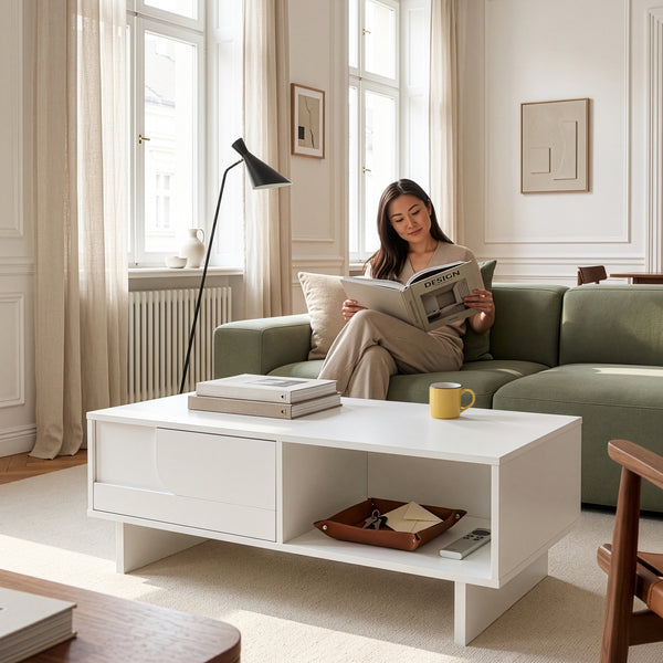 Table basse Katanshumn avec rangement 110x55x39 cm [en.casa]