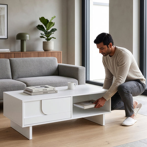 Table basse Katanshumn avec rangement 110x55x39 cm [en.casa]