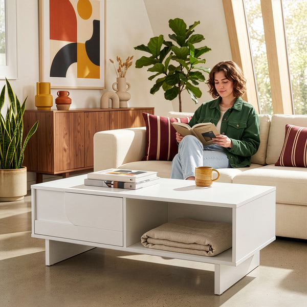 Table basse Katanshumn avec rangement 110x55x39 cm [en.casa]