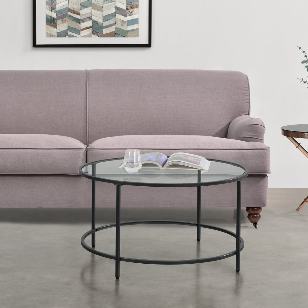 Couchtisch Kouvola Stahlgestell 84 x 45,5 cm in versch. Farben en.casa - premiumXL