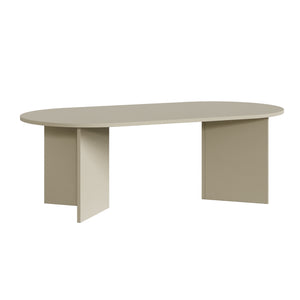 Tavolino da Salotto Kynd con Piano Ovale 119 x 60 x 40 cm -  Vari Colori [en.casa]