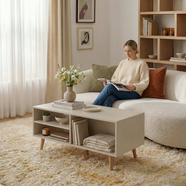 Couchtisch Nand mit 2 Schubladen [en.casa]