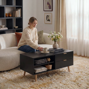 Couchtisch Nand mit 2 Schubladen [en.casa]
