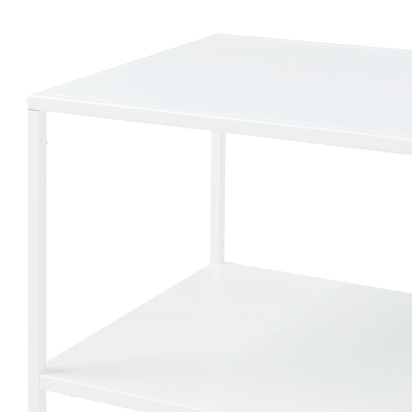 Table basse de salon Ruokolahti acier 102 x 43 x 46 cm [en.casa]