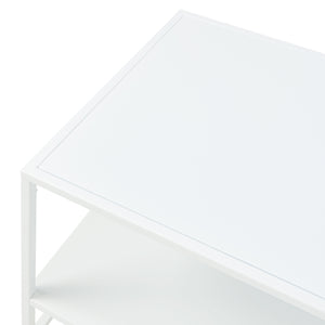 Table basse de salon Ruokolahti acier 102 x 43 x 46 cm [en.casa]