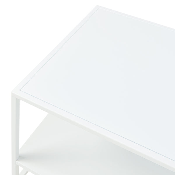 Table basse de salon Ruokolahti acier 102 x 43 x 46 cm [en.casa]