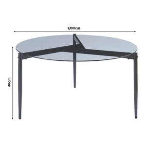 Couchtisch Ulökantaa Ø80x40 cm [en.casa]