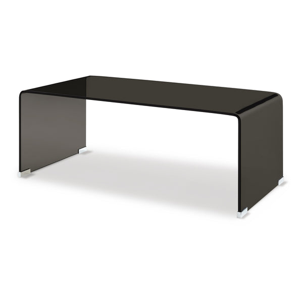Couchtisch Väsas 90x45x35 cm gehärtetes Glas [en.casa]