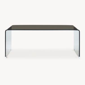Couchtisch Väsas 90x45x35 cm gehärtetes Glas [en.casa]