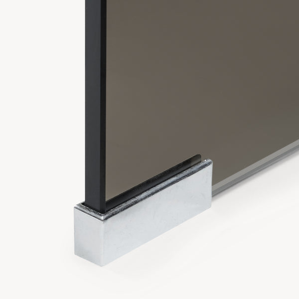 Couchtisch Väsas 90x45x35 cm gehärtetes Glas [en.casa]