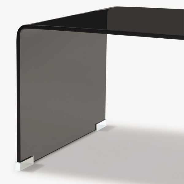 Couchtisch Väsas 90x45x35 cm gehärtetes Glas [en.casa]