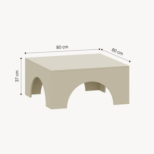 Table basse Vivatka 80 x 80 x 37 cm [en.casa]
