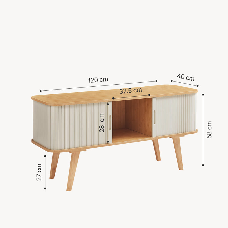 Schizzo in scala Mobile TV Tysvær 120x40x58 cm [en.casa]
