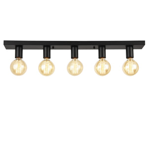Deckenleuchte Korinth 5-Flammig Rund Metall E27 lux.pro