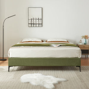 Lit double Lilla avec matelas à mousse froid [en.casa]