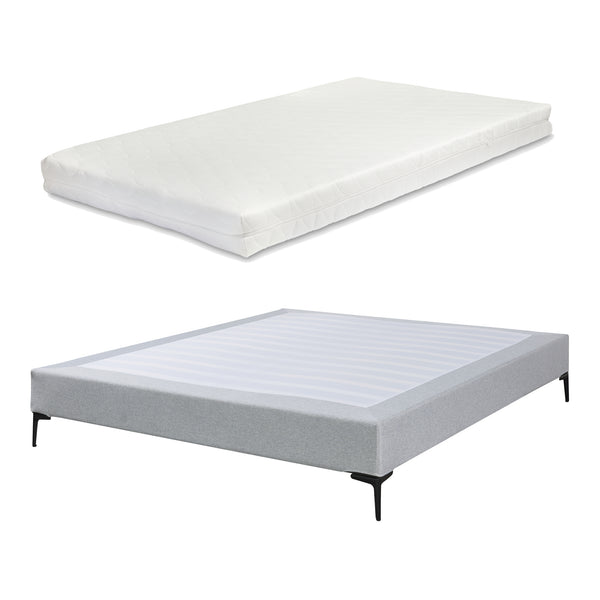 Doppelbett Lilla mit Matratze [en.casa]