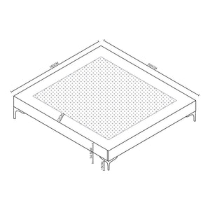Doppelbett Lilla mit Matratze [en.casa]