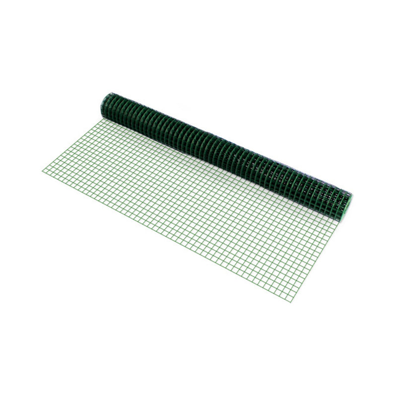 Croquis coté Grillage métallique treillis carré 1 x 5 m vert [pro.tec]
