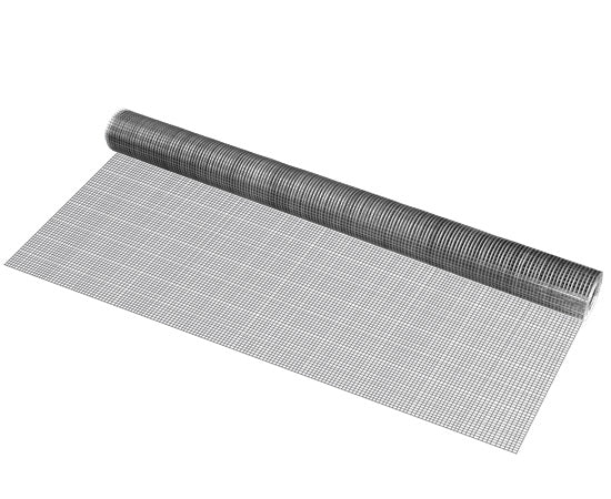 Maschendrahtzaun 1x5 m/Rolle Stahl verzinkt Grau pro.tec